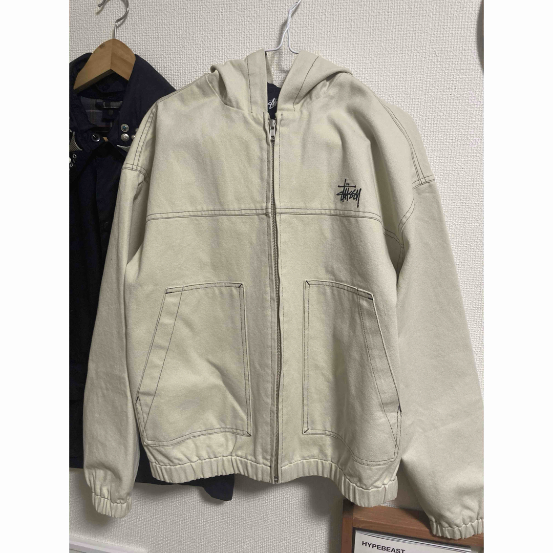 STUSSY zip-up hoodie ブラック Lサイズ