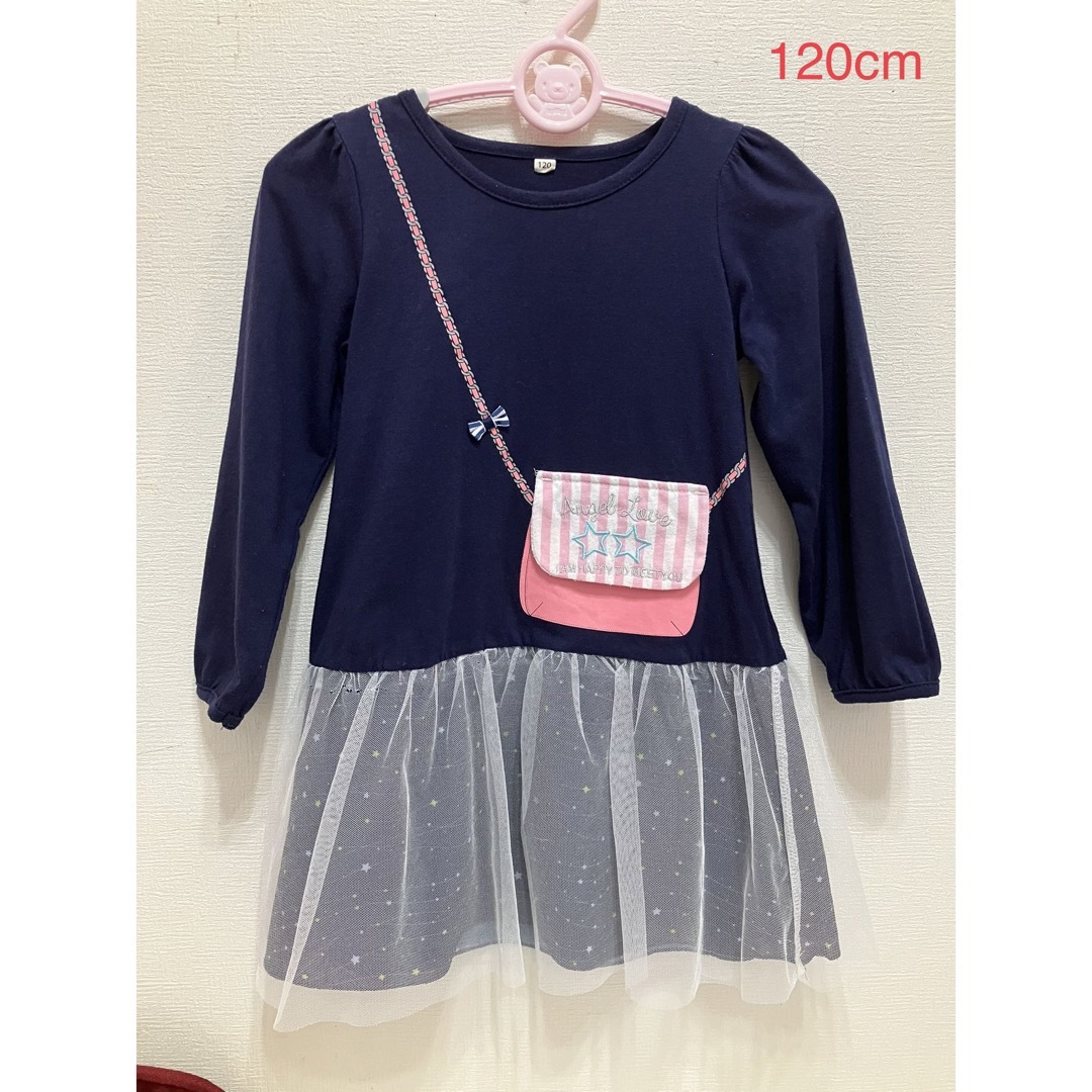 (pekomama様専用)女の子ワンピース120cm 2点 キッズ/ベビー/マタニティのキッズ服女の子用(90cm~)(ワンピース)の商品写真