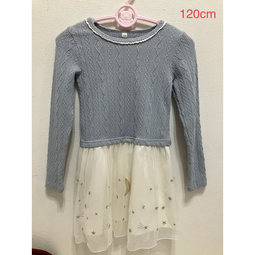 (pekomama様専用)女の子ワンピース120cm 2点 キッズ/ベビー/マタニティのキッズ服女の子用(90cm~)(ワンピース)の商品写真