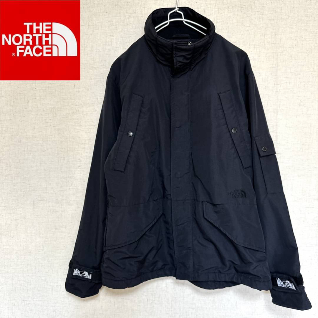 THE NORTH FACE(ザノースフェイス)のノースフェイス 米国規格  希少 ナイロンジャケット メンズ  L  ブラック メンズのジャケット/アウター(マウンテンパーカー)の商品写真