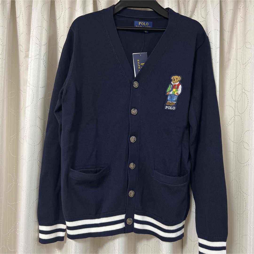 POLO RALPH LAUREN(ポロラルフローレン)の新品未使用　ラルフローレンボーイズ　ポロベアカーディガン　Lサイズ160 キッズ/ベビー/マタニティのキッズ服男の子用(90cm~)(カーディガン)の商品写真