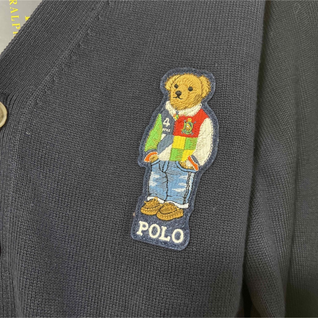 POLO RALPH LAUREN(ポロラルフローレン)の新品未使用　ラルフローレンボーイズ　ポロベアカーディガン　Lサイズ160 キッズ/ベビー/マタニティのキッズ服男の子用(90cm~)(カーディガン)の商品写真