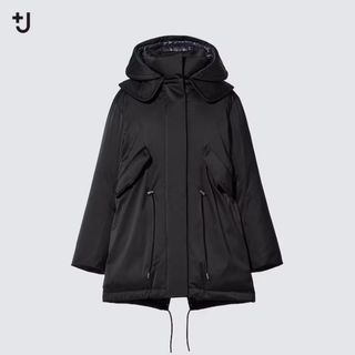 ジルサンダー(Jil Sander)の新品未使用 +J ダウンショートコート 黒 L UNIQLO ジルサンダー(ダウンコート)