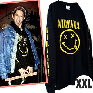 ワンオクロック(ONE OK ROCK)のXXL/ロンT nirvana スマイル(Tシャツ/カットソー(七分/長袖))