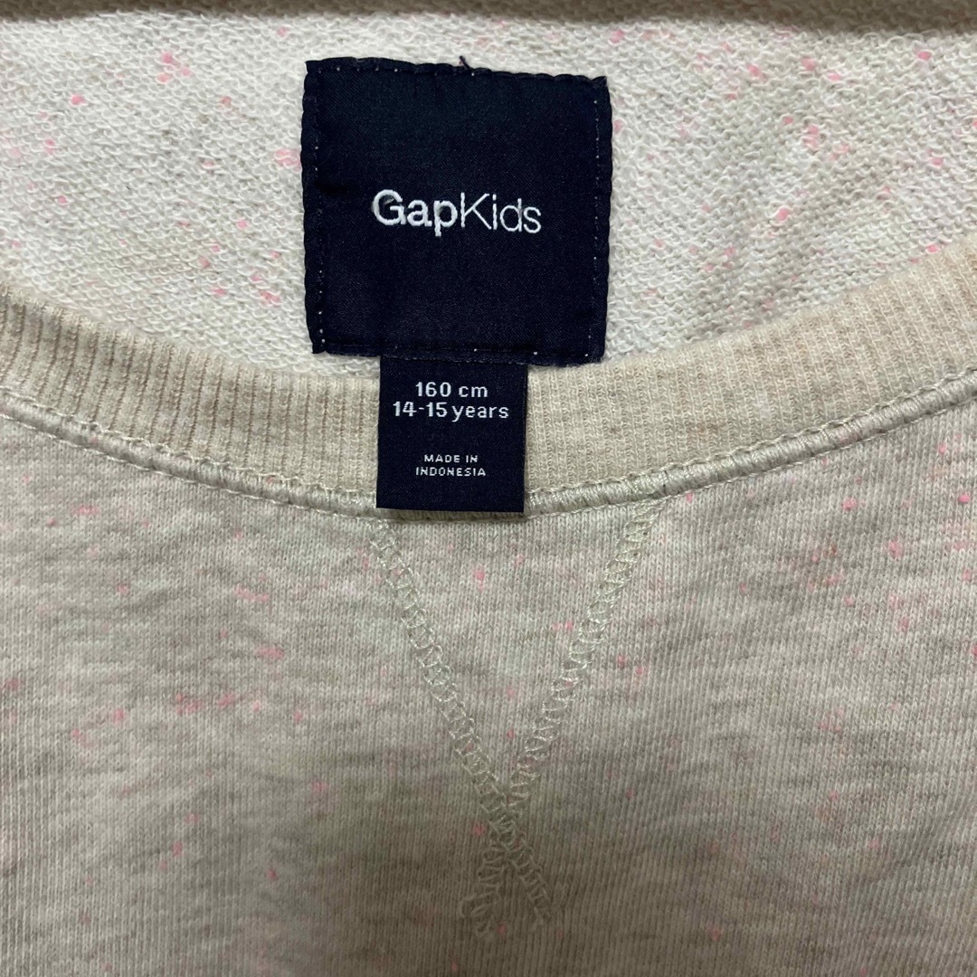 GAP Kids(ギャップキッズ)のGAP kids 子供服　160cm トレーナー　スエット　長袖 キッズ/ベビー/マタニティのキッズ服女の子用(90cm~)(Tシャツ/カットソー)の商品写真