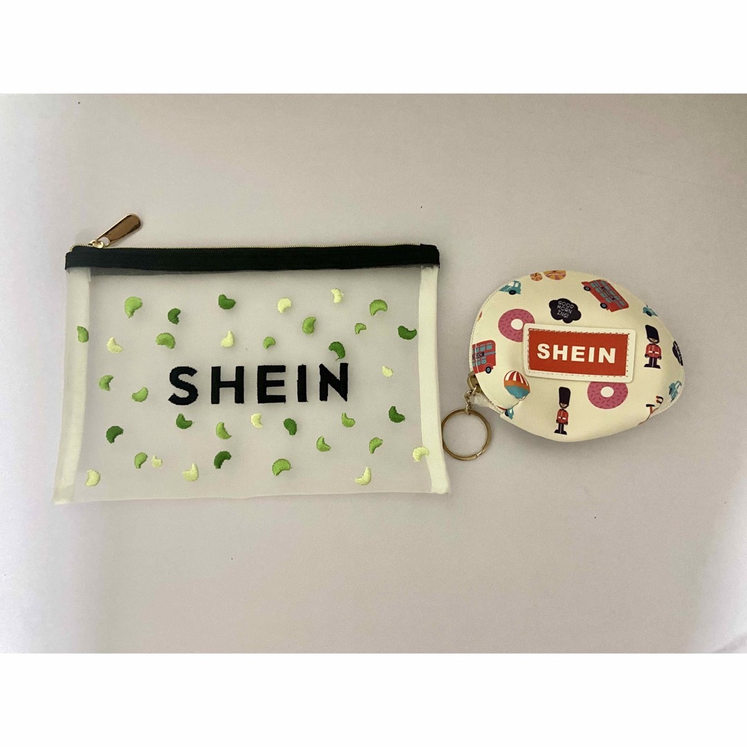 SHEIN シーイン ノベルティ ポーチ2種セット シースルー キーリング レディースのファッション小物(ポーチ)の商品写真