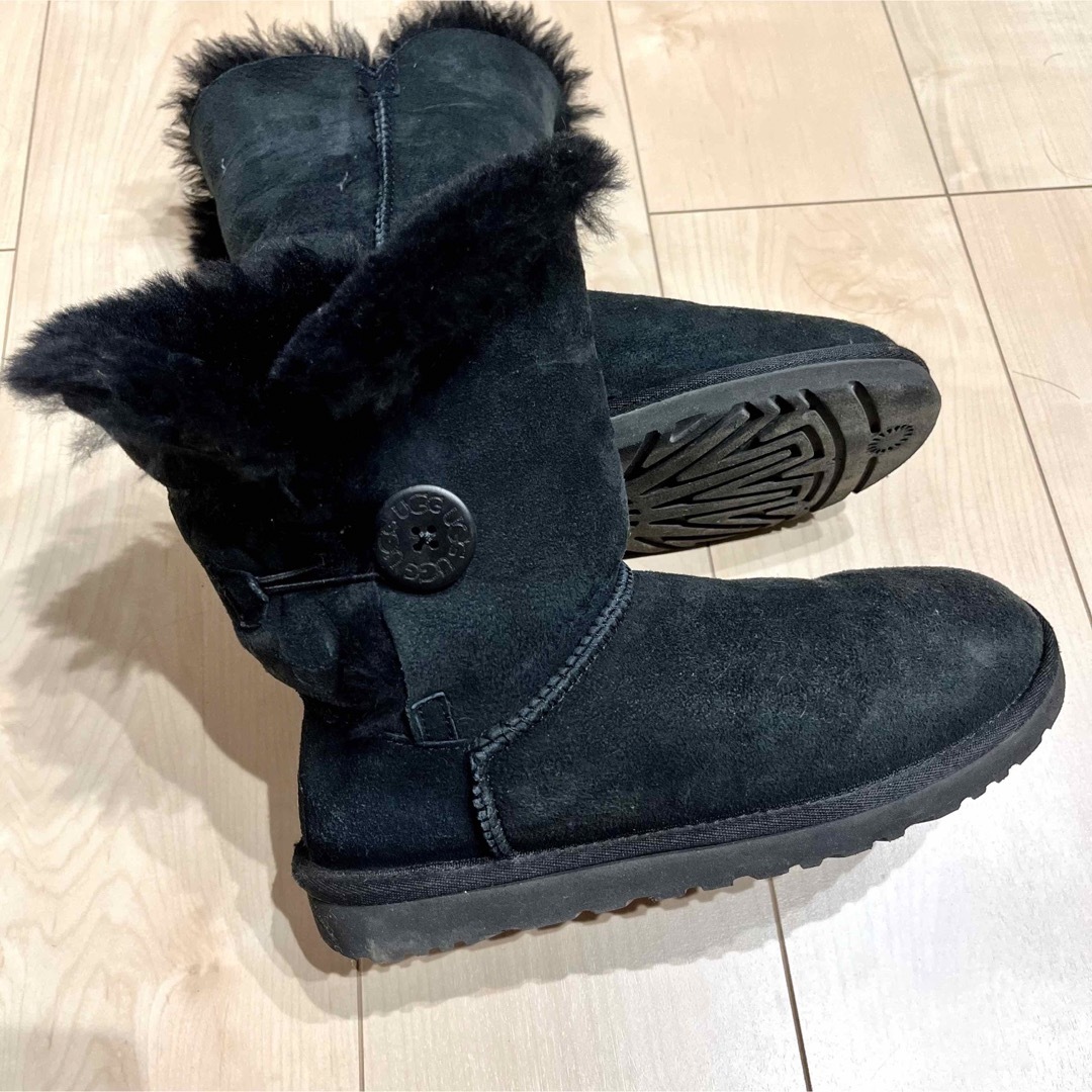 UGG ムートンブーツ 24.0 黒 | フリマアプリ ラクマ