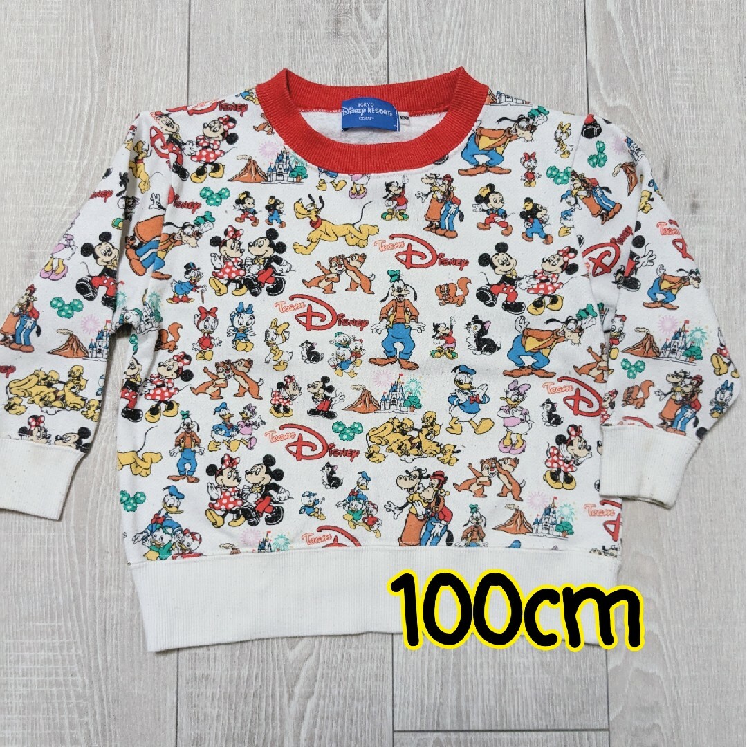 Disney(ディズニー)のディズニーランド　トレーナー　100cm キッズ/ベビー/マタニティのキッズ服男の子用(90cm~)(Tシャツ/カットソー)の商品写真