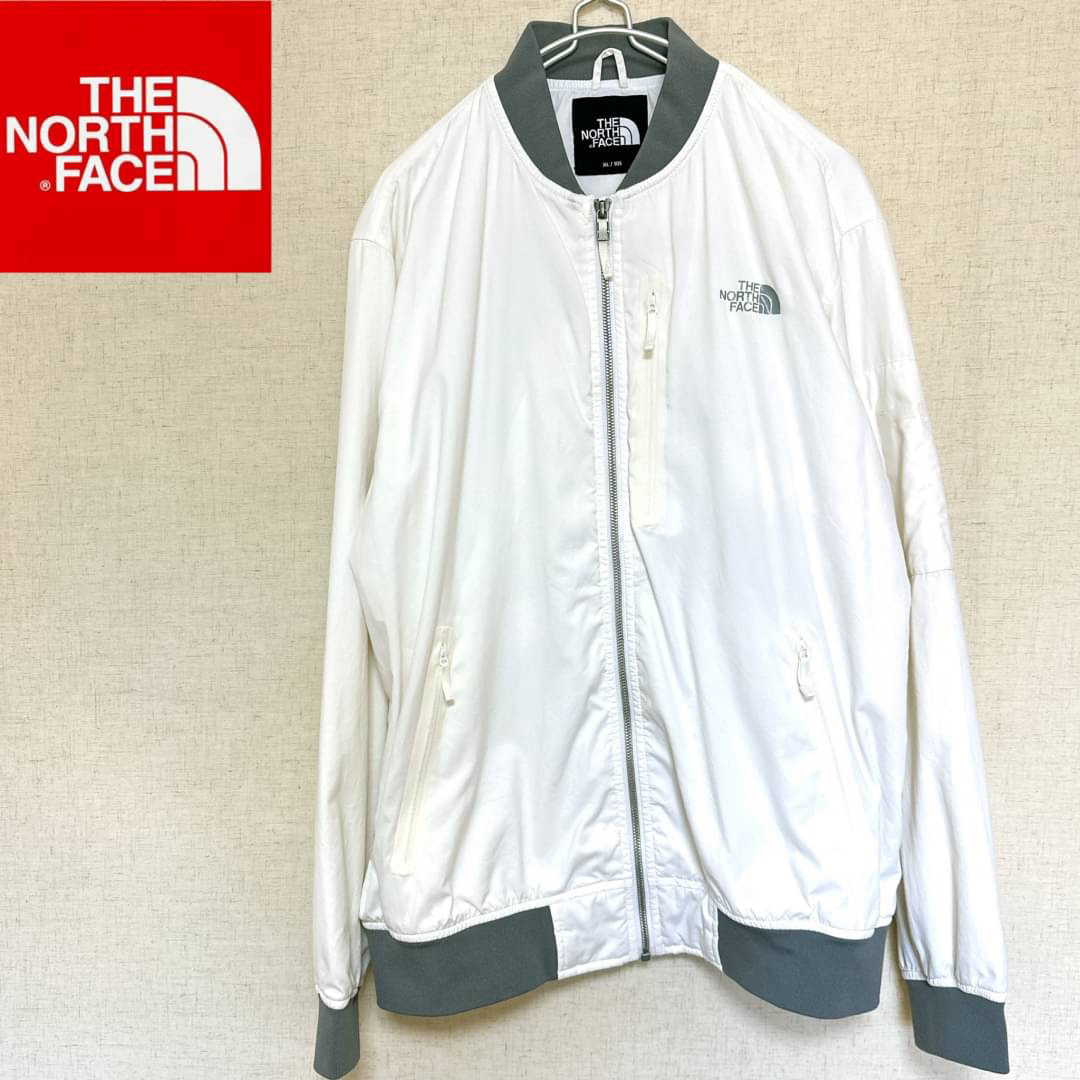 THE NORTH FACE(ザノースフェイス)のノースフェイス ナイロンジャケット メンズ105XL  希少 オフホワイト メンズのジャケット/アウター(ナイロンジャケット)の商品写真