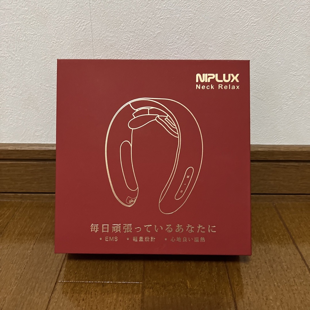 NIPLUX NECK RELAX カーディナルレッド NP-NR20R コスメ/美容のボディケア(ボディマッサージグッズ)の商品写真