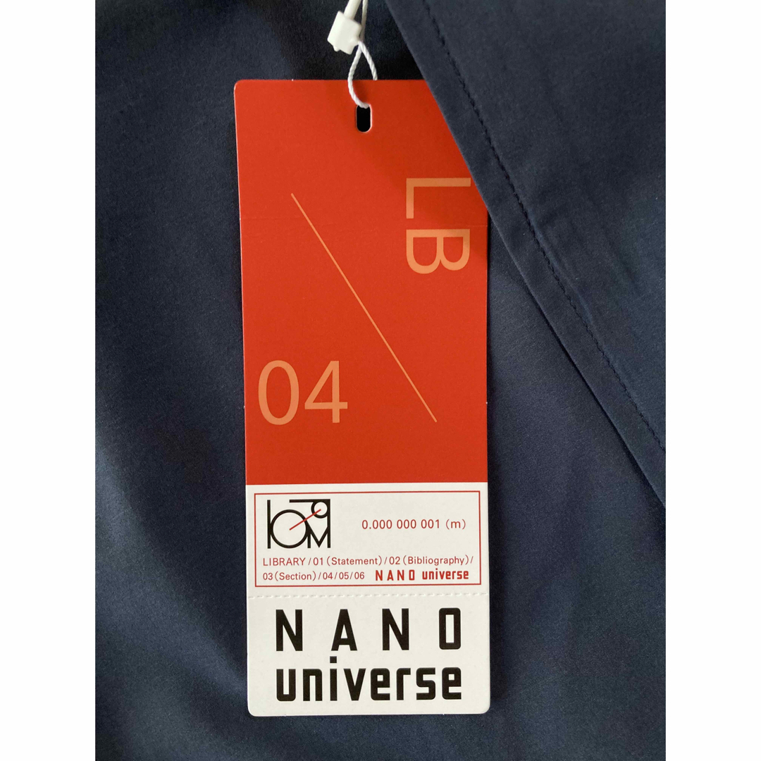 nano・universe(ナノユニバース)のNANO universeステンカラーオーバーコート M ネイビー新品タグ付   メンズのジャケット/アウター(ステンカラーコート)の商品写真