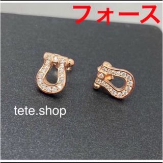 ✨最高級✨SONAダイヤモンド✨フォース✨ピアス✨ピンクゴールド✨馬の蹄‼️(ピアス)