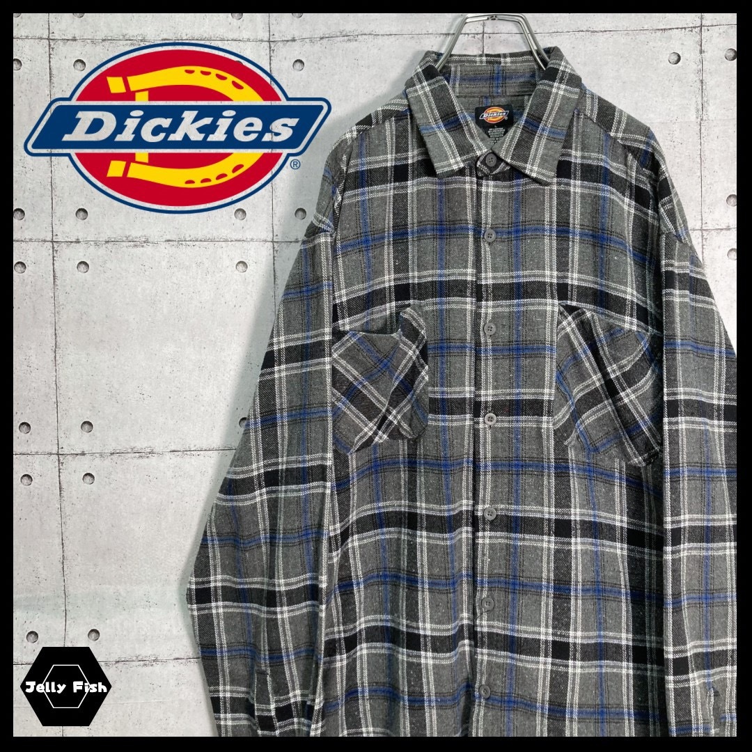 Dickies(ディッキーズ)の【US古着】90s Dickies/ディッキーズ オールド コットンネルシャツ メンズのトップス(シャツ)の商品写真