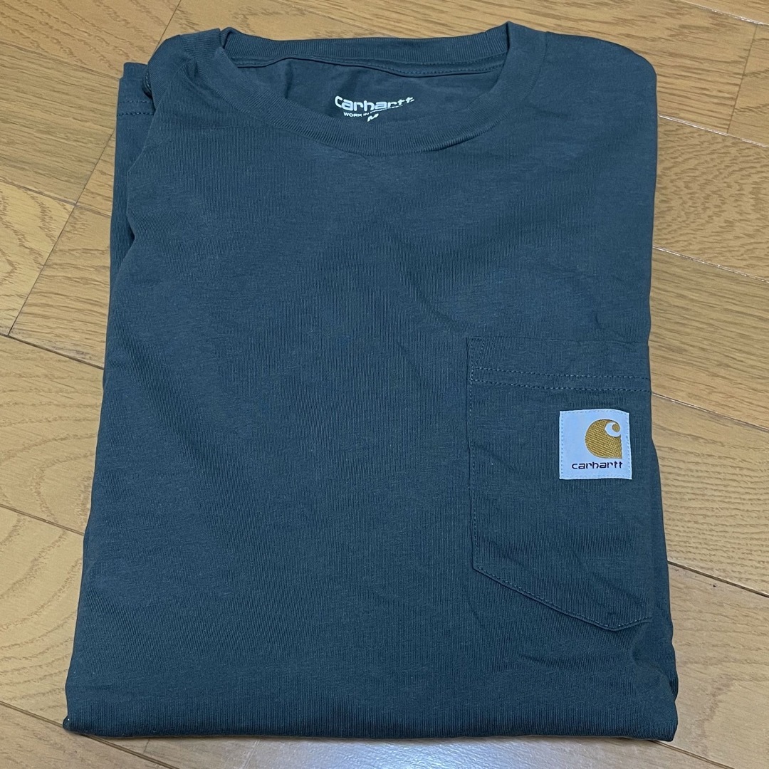 carhartt(カーハート)のカーハート　Tシャツ　グリーン　M メンズのトップス(Tシャツ/カットソー(半袖/袖なし))の商品写真