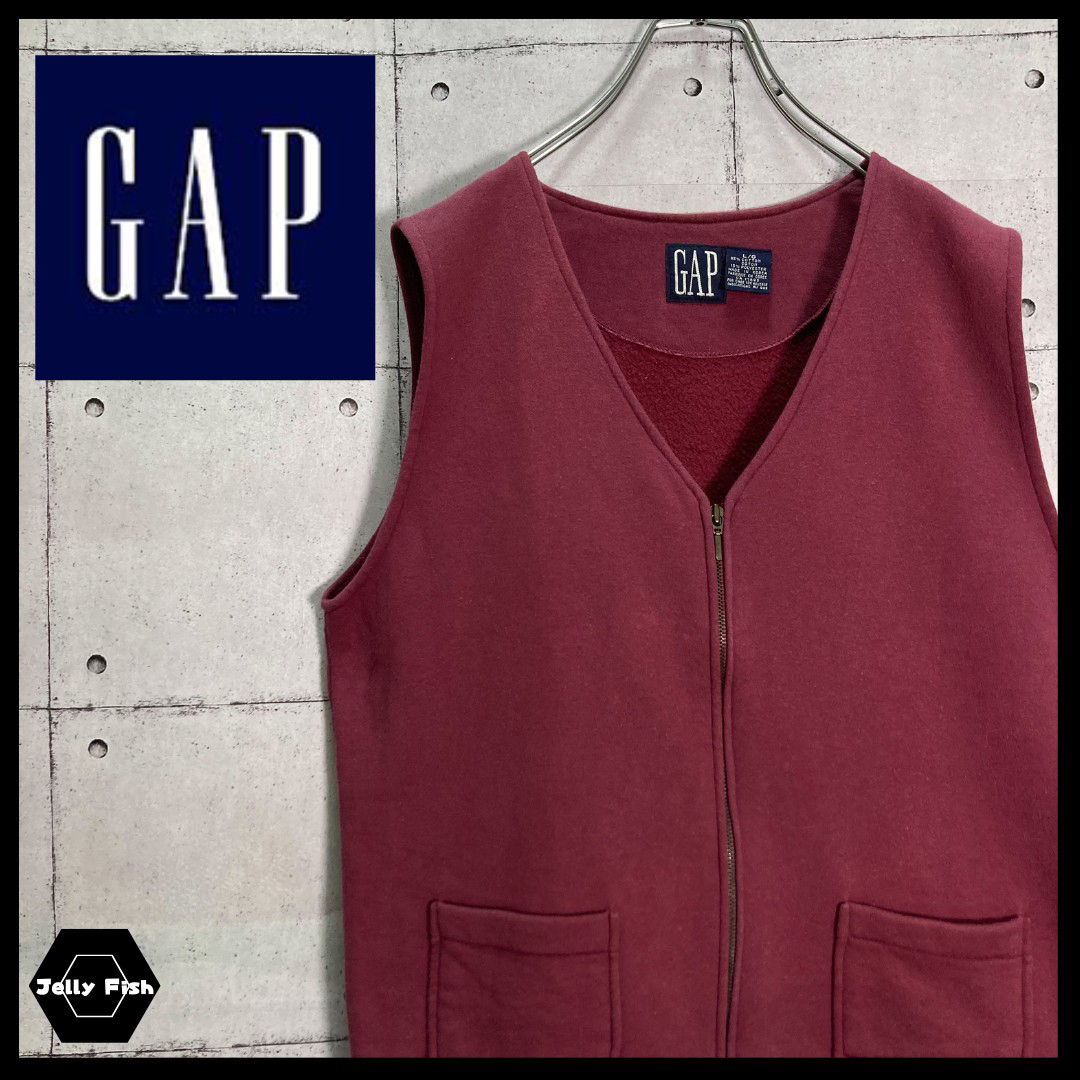 【入手困難】80-90s デカタグ GAP オールドギャップ スウェットベスト