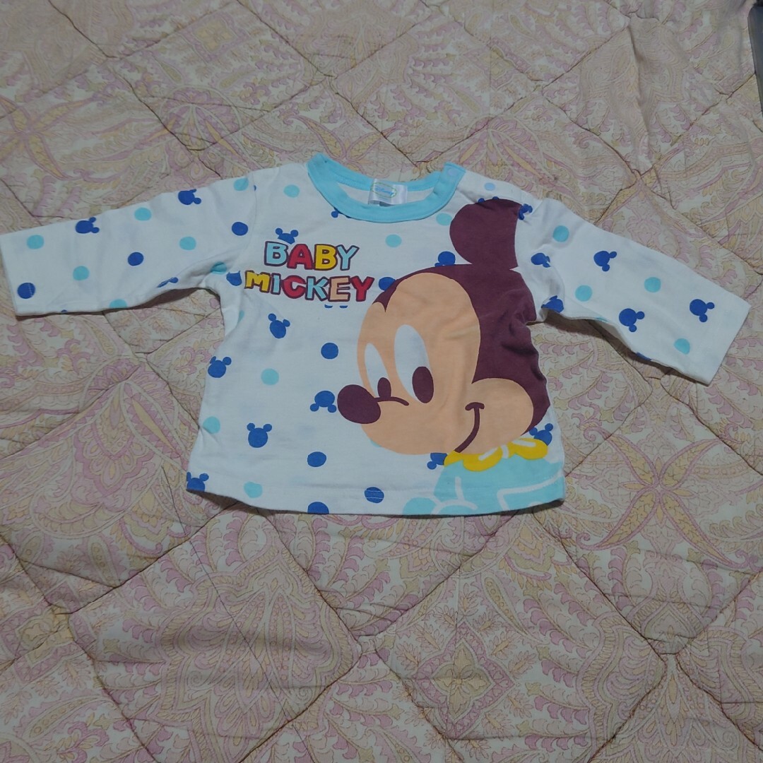 Disney(ディズニー)のロンT　長袖　Disney　ベビーミッキー キッズ/ベビー/マタニティのベビー服(~85cm)(シャツ/カットソー)の商品写真