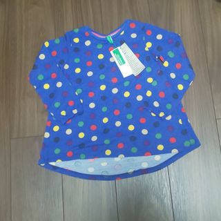 ユナイテッドカラーズオブベネトン(UNITED COLORS OF BENETTON.)の新品タグつき  ドット  長袖Tシャツ  110(Tシャツ/カットソー)