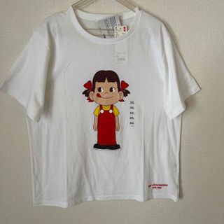 ユニクロ(UNIQLO)の新品タグ付●ユニクロ UT  ペコちゃん コラボTシャツ XXL  ホワイト(Tシャツ(半袖/袖なし))