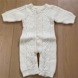 ベビーギャップ(babyGAP)のベビーギャップ60 モコモコ系とロンパース　お宮参り　新生児(ロンパース)