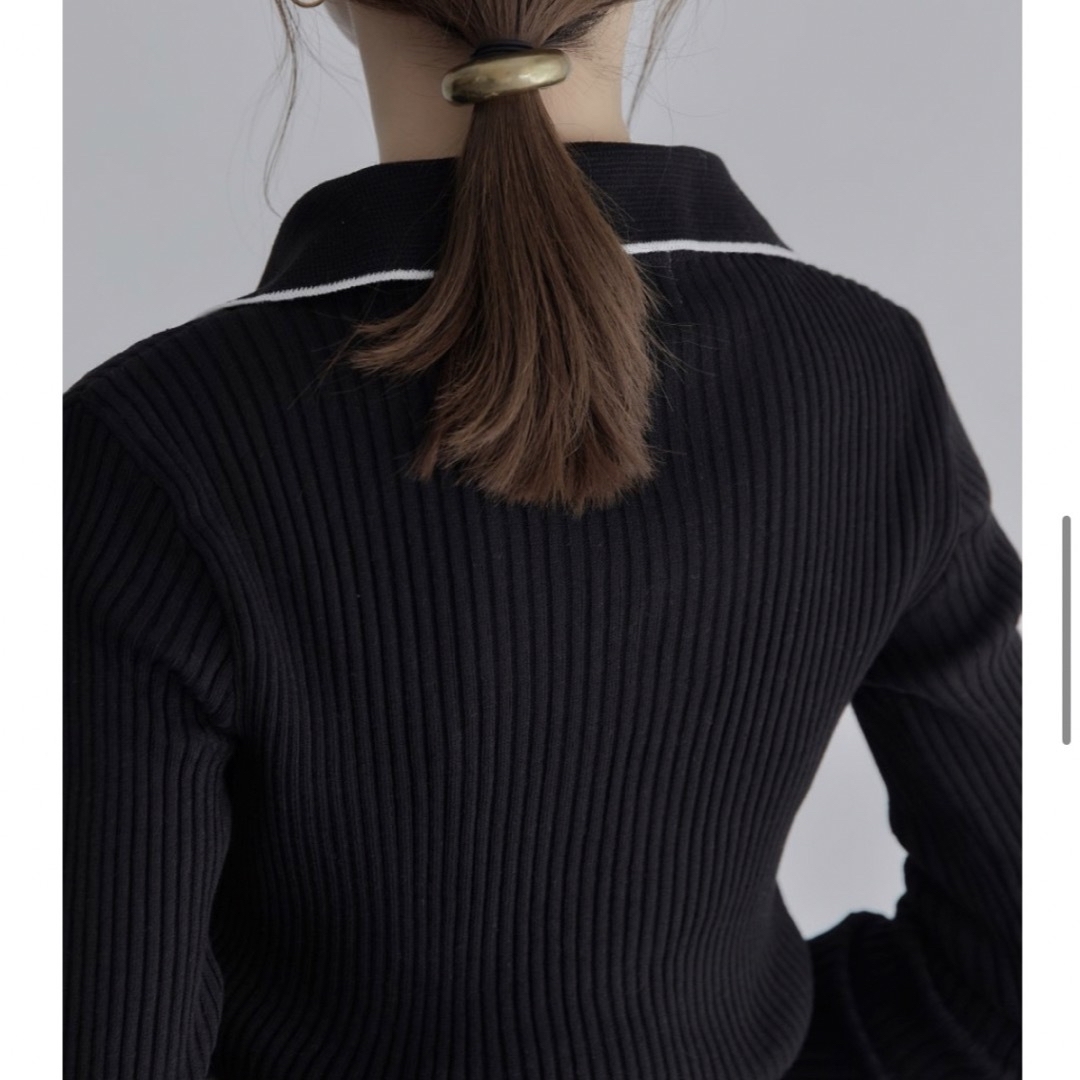 amel(エイメル)の【amel】bicolor polo neck knit レディースのトップス(ニット/セーター)の商品写真