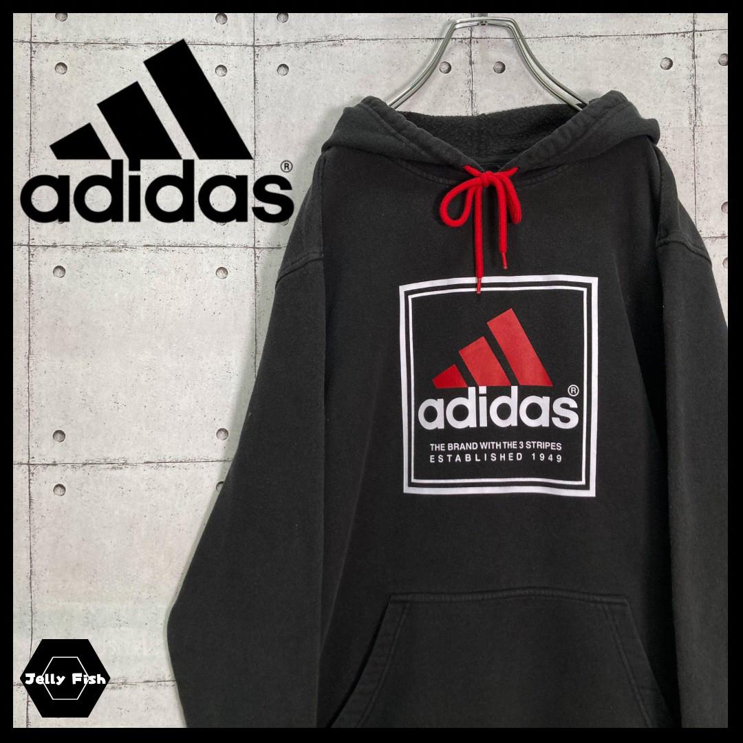 【レアデザイン】adidas/アディダス プルオーバー スウェット パーカー L | フリマアプリ ラクマ