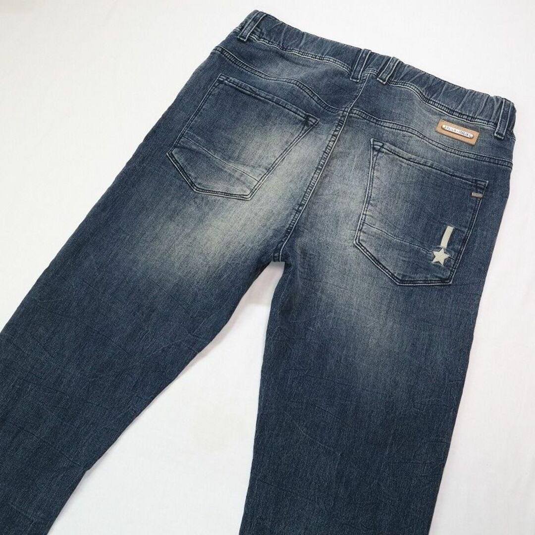 レインイタリア ジョグジーンズ ストレッチデニムパンツ ジャージ素材 L相当 | フリマアプリ ラクマ