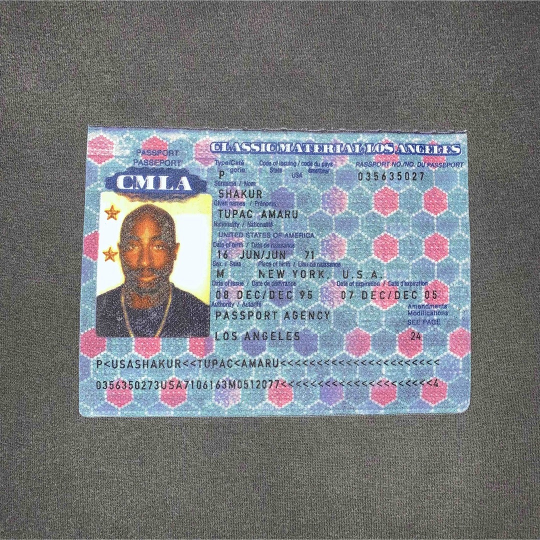 激レア 2PAC HIPHOP PASSPORT スウェット トレーナー