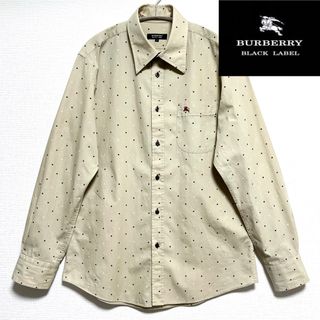 バーバリーブラックレーベル(BURBERRY BLACK LABEL)のBURBERRY BLACK LABELブラックレーベル ポルカドット長袖シャツ(シャツ)