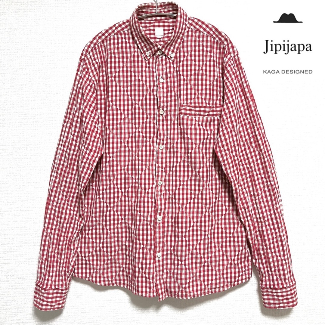 【美品】Jipijapaヒピハパ 日本製定価2.2万パッチワークギンガムチェック
