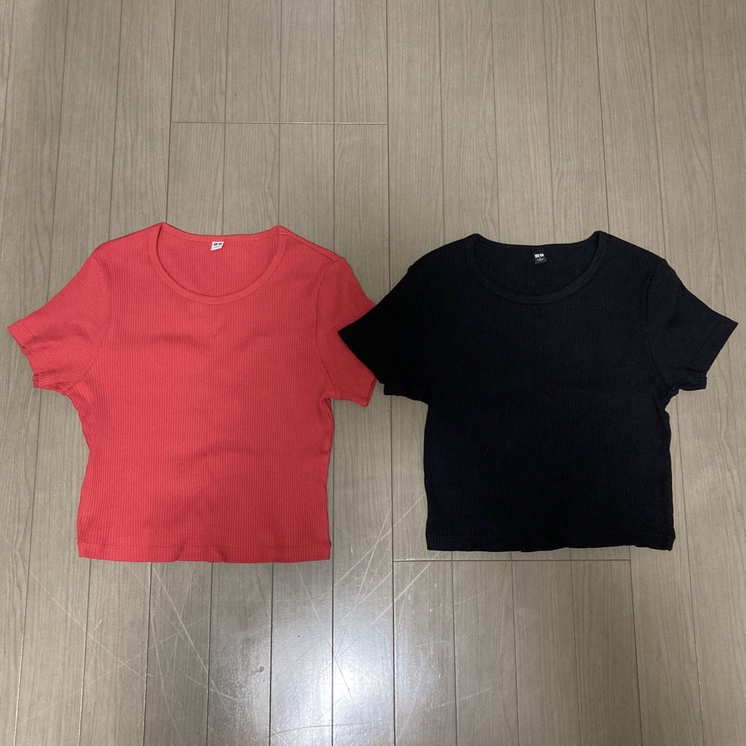 UNIQLO(ユニクロ)のミニTシャツ2枚セット【UNIQLO】 レディースのトップス(Tシャツ(半袖/袖なし))の商品写真