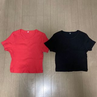 ユニクロ(UNIQLO)のミニTシャツ2枚セット【UNIQLO】(Tシャツ(半袖/袖なし))