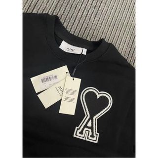 新品未使用 AMI Paris スウェット トレーナー ブラック L www