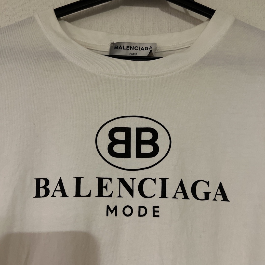 Balenciaga(バレンシアガ)のバレンシアガ　ロゴ　BB Tシャツ　ティーシャツ　コットン　トップス　シャツ レディースのトップス(Tシャツ(半袖/袖なし))の商品写真