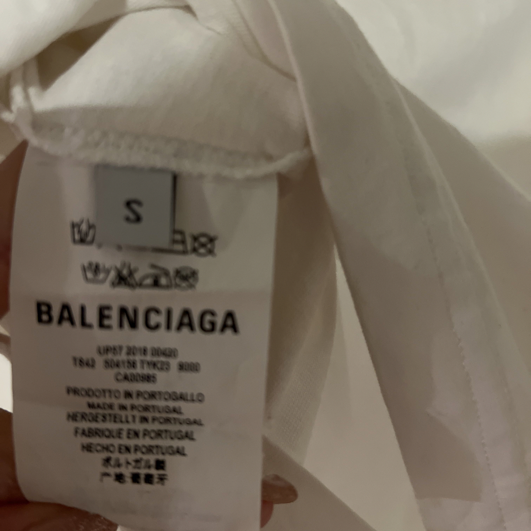 Balenciaga(バレンシアガ)のバレンシアガ　ロゴ　BB Tシャツ　ティーシャツ　コットン　トップス　シャツ レディースのトップス(Tシャツ(半袖/袖なし))の商品写真