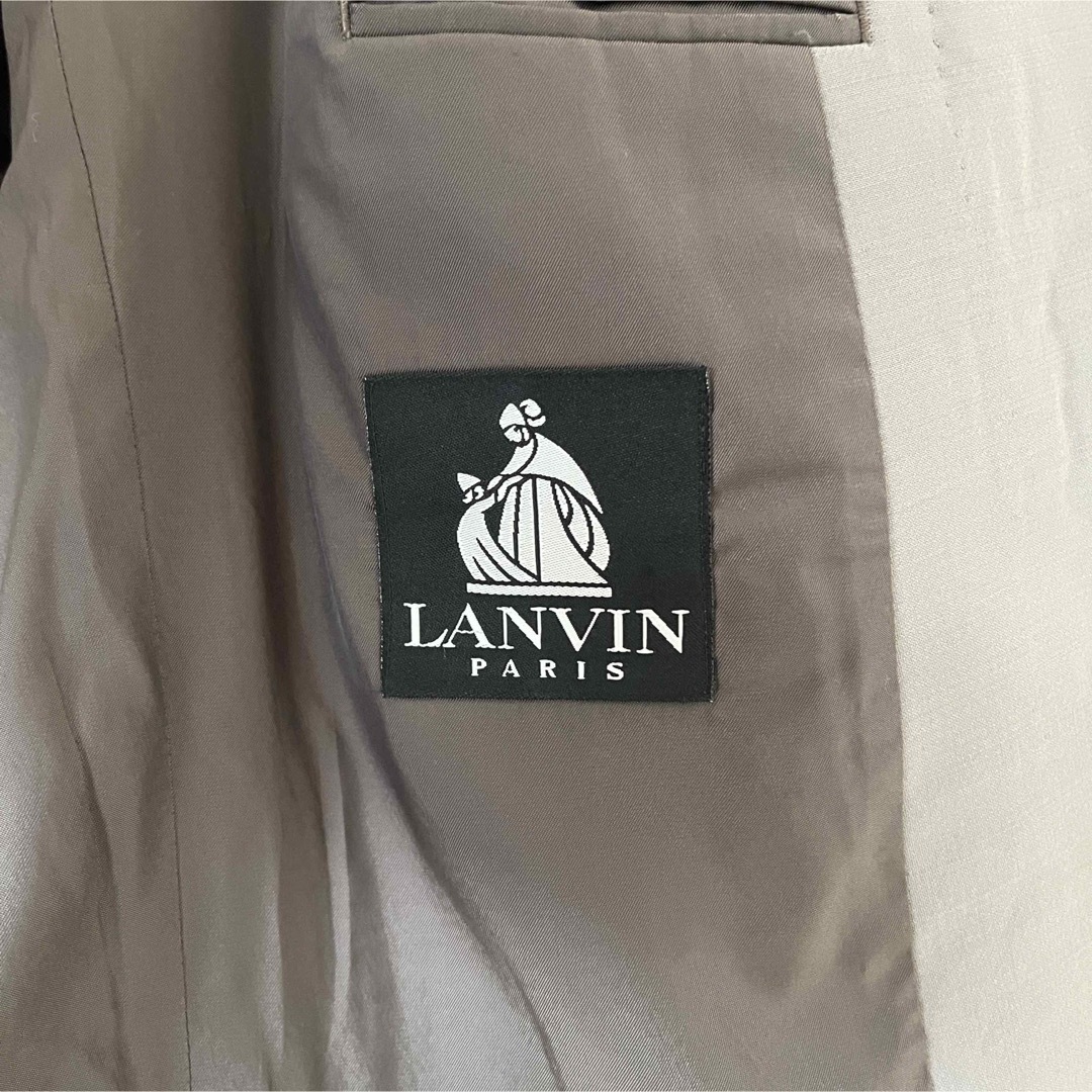 LANVIN - 90's LANVIN ダブル テーラードジャケット グレーの通販 by N