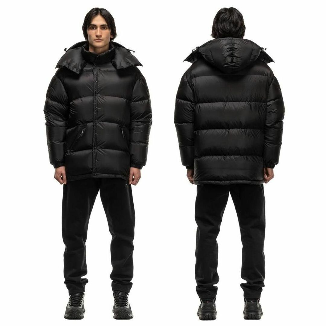 MONCLER x HYKE 23SS ダウンジャケット 黒 1 定価32万