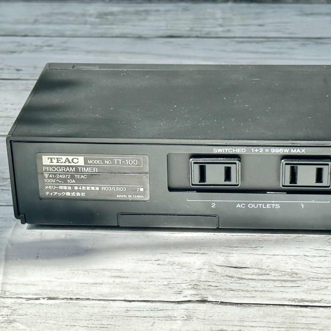 TEAC プログラムタイマー TT-100 6