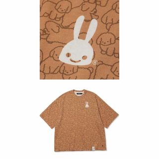 キューン(CUNE)の定価17600円新品 cune キューン うさぎ トイプードル L 総柄(Tシャツ/カットソー(半袖/袖なし))