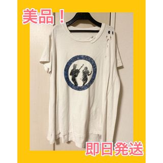 スナイデル(SNIDEL)の美品❗️即日発送❗️スナイデル SNIDEL ハンドダメージデザインプリントT(Tシャツ(半袖/袖なし))