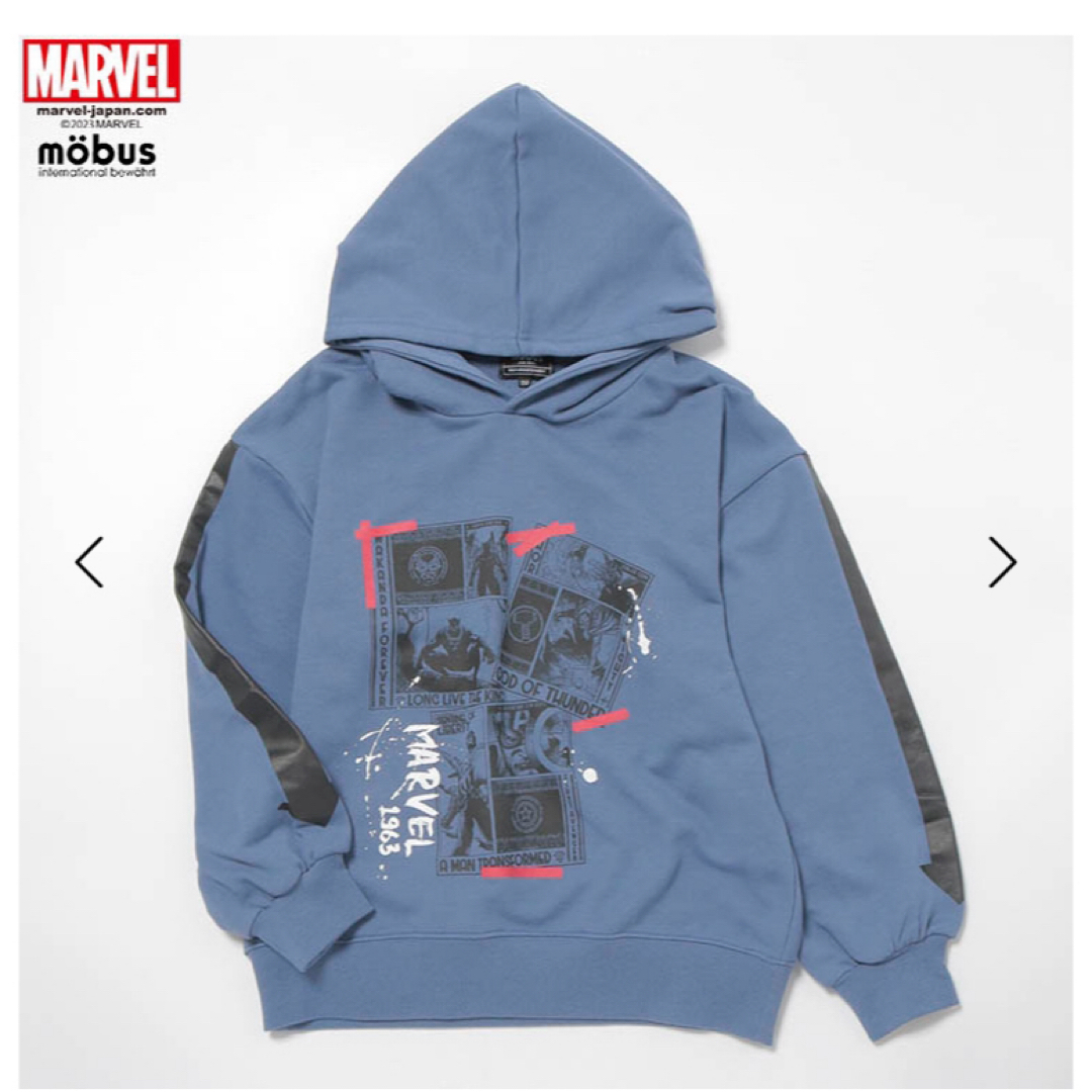 MARVEL(マーベル)の《新品・タグ付き未使用》MARVEL×mobus パーカー 130cm A キッズ/ベビー/マタニティのキッズ服男の子用(90cm~)(Tシャツ/カットソー)の商品写真