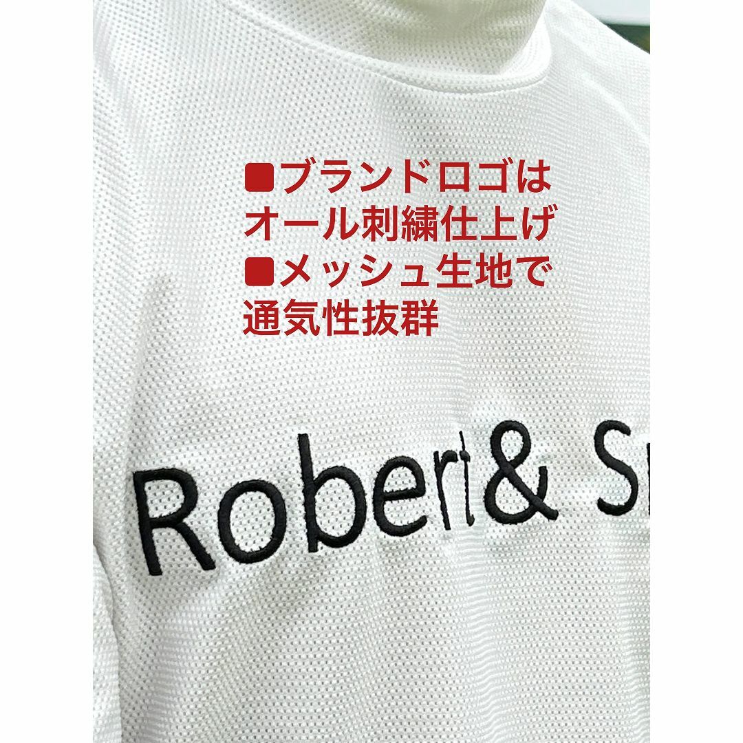 [Robert&Smith] ポロシャツ メンズ ゴルフウェア 半袖 モックネッ