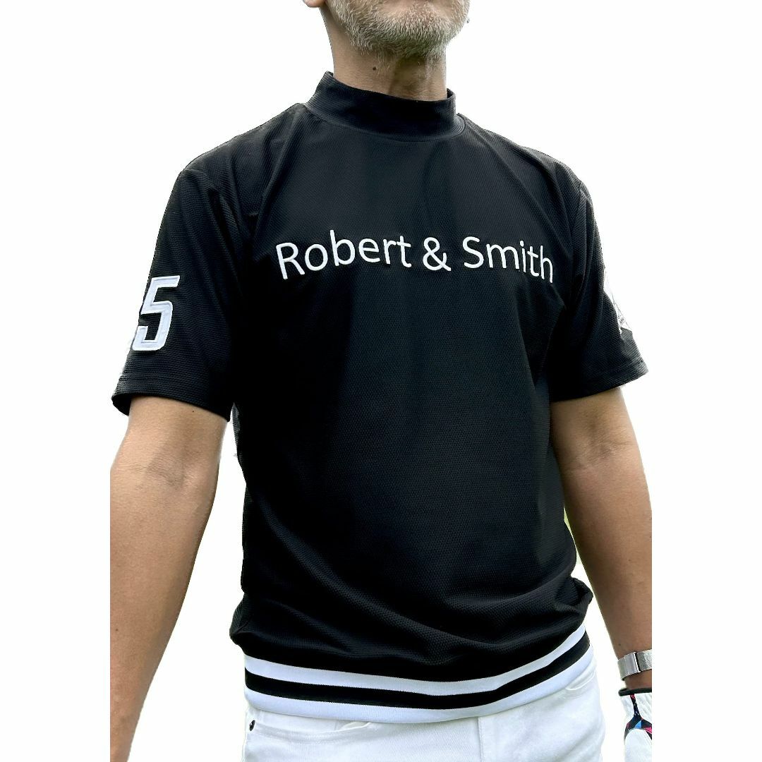 [Robertu0026Smith] ポロシャツ メンズ ゴルフウェア 半袖 モックネッのサムネイル