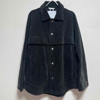 OVERCOAT ケープショルダージャケット コーデュロイ ダークグリーン-