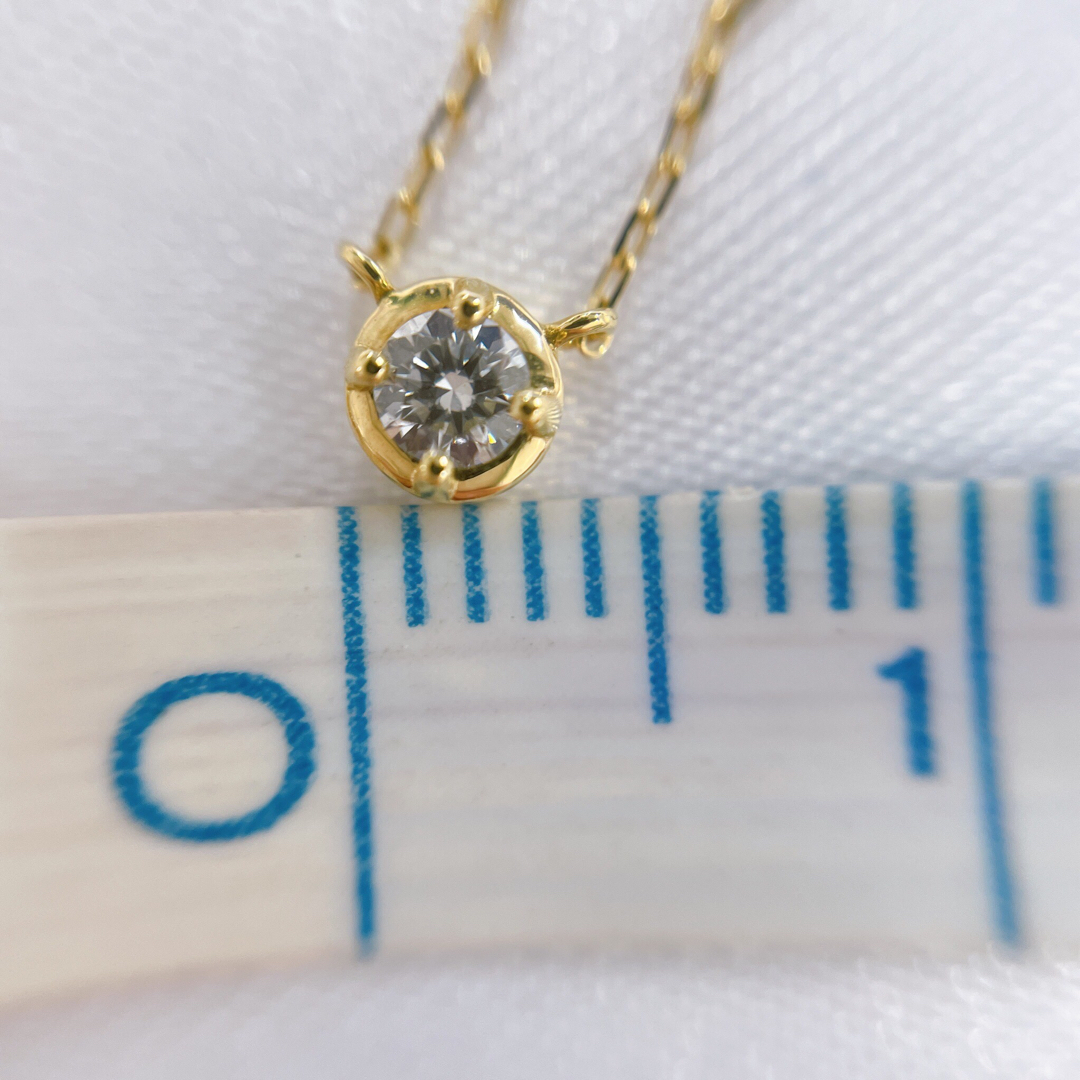 AHKAH(アーカー)のアーカー　AHKAH タッセネックレス　ダイヤモンド　K18YG 0.05ct レディースのアクセサリー(ネックレス)の商品写真