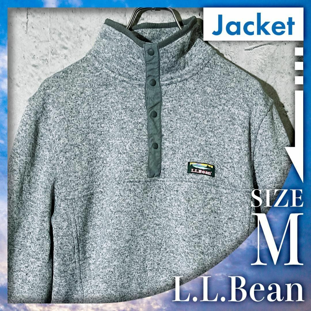 90s US古着 L.L.Bean ハーフボタン フリースジャケット M | フリマアプリ ラクマ