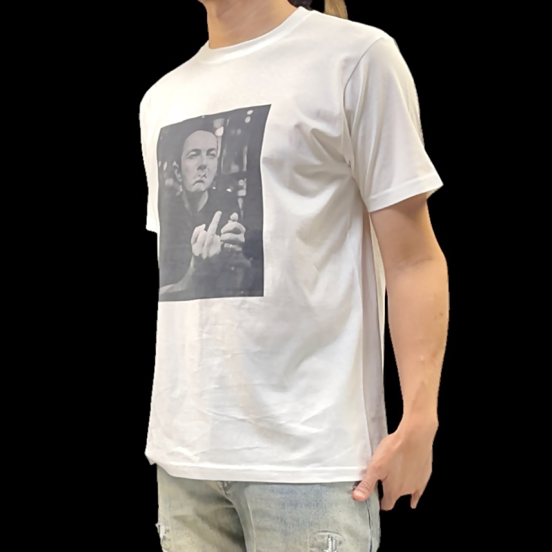 新品 ジョーストラマー クラッシュ UKパンク バンド FUCK 中指 Tシャツ