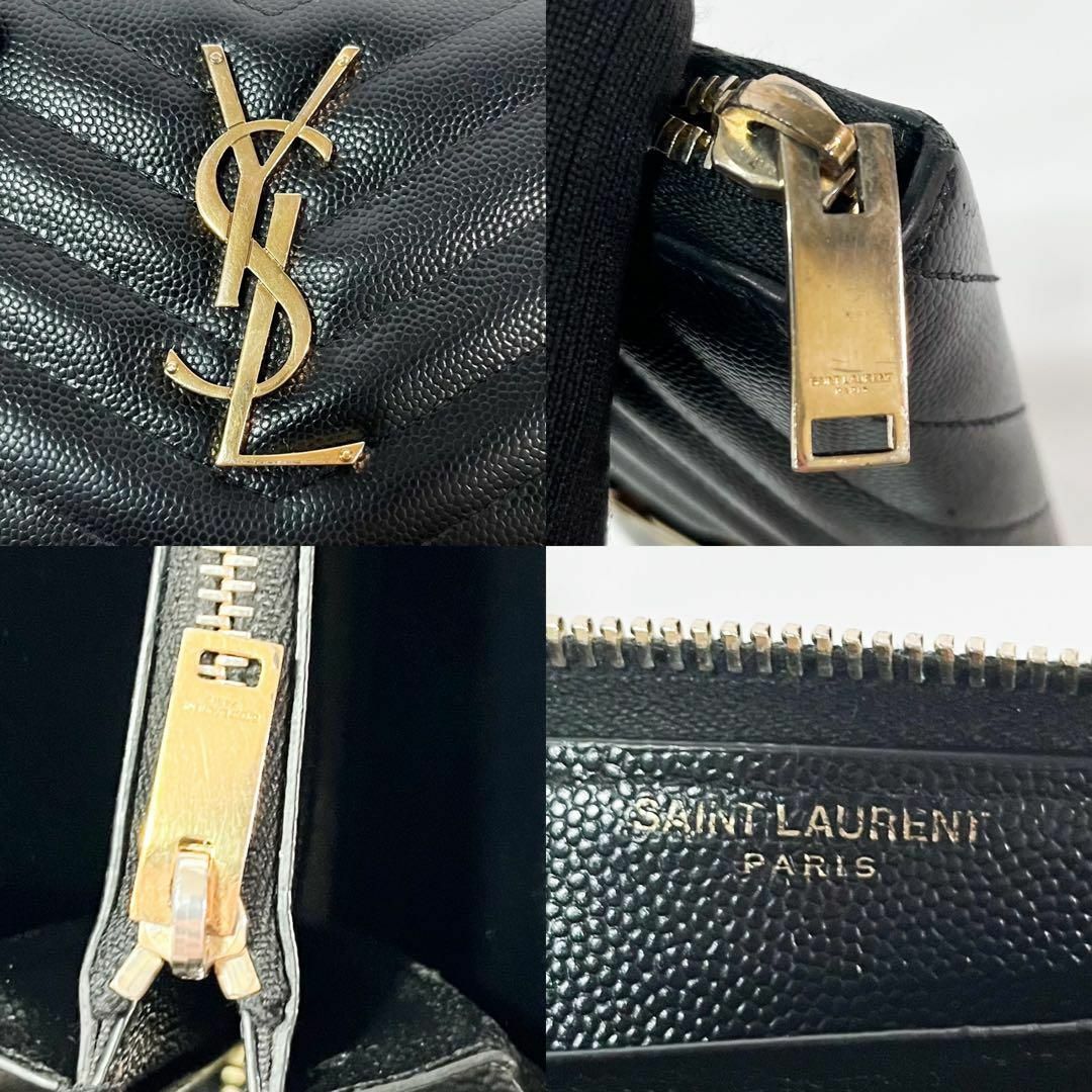 Saint Laurent - ☆箱あり超美品☆サンローラン 長財布 Vステッチ