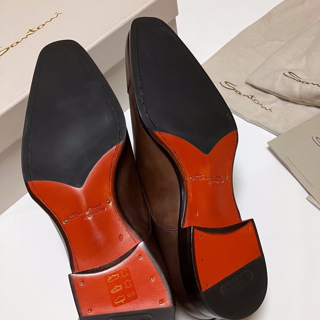 Santoni(サントーニ)の新品 UK6 santoni ストレートチップ 革靴 9914 メンズの靴/シューズ(ドレス/ビジネス)の商品写真