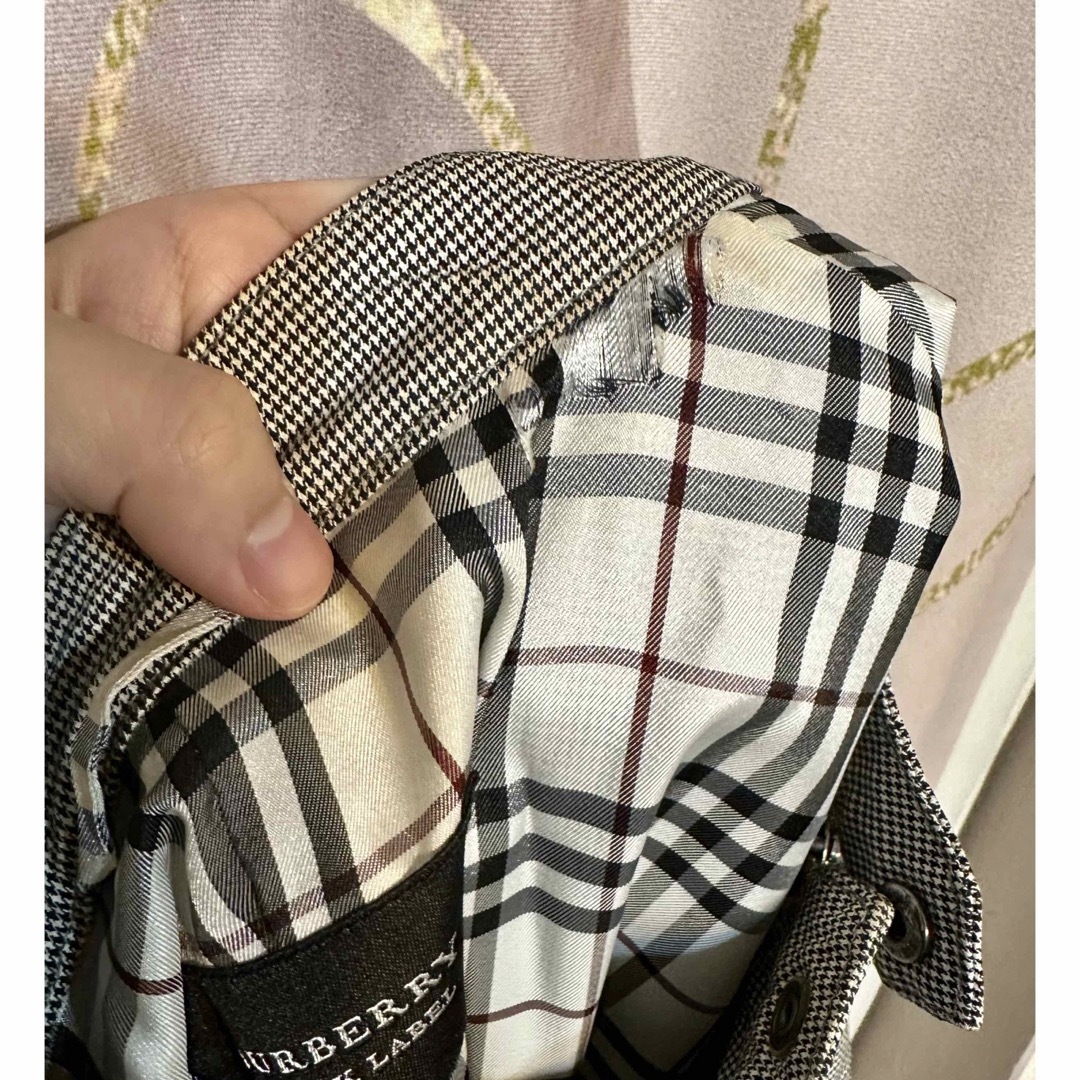 BURBERRY BLACK LABEL - バーバリー 千鳥格子 ノバチェック ミリタリー