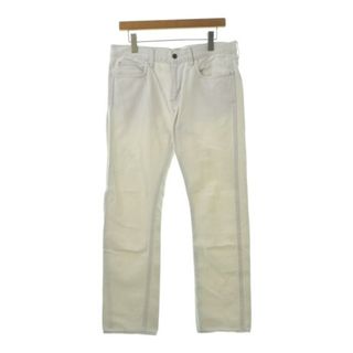 ジェイクルー(J.Crew)のJ.CREW ジェイクルー デニムパンツ 32(L位) 白 【古着】【中古】(デニム/ジーンズ)